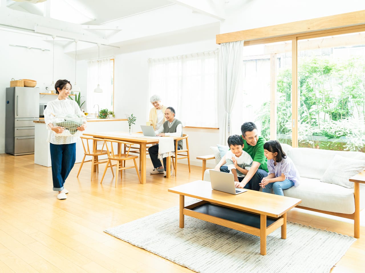 家族団らんの様子